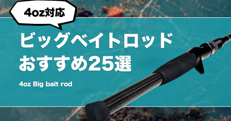 4oz対応ビッグベイトロッドおすすめ25選！低価格あり！ダイワやアブ