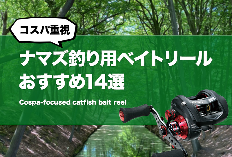 コスパ重視！ナマズ釣り用ベイトリールおすすめ14選！安いけど人気な初心者にも適した鯰用リールはどれ？ | タックルノート