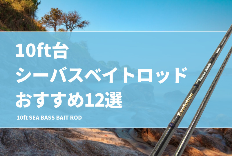 10ft台のシーバス用ベイトロッドおすすめ12選！遠投性能が高いロッドは