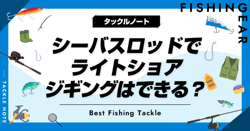 シーバスロッドでライトショアジギングはできる？兼用ロッドおすすめ6選！ | タックルノート